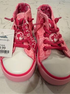 Barbie Pink & Hot Pink High-Top Kids Sneakers